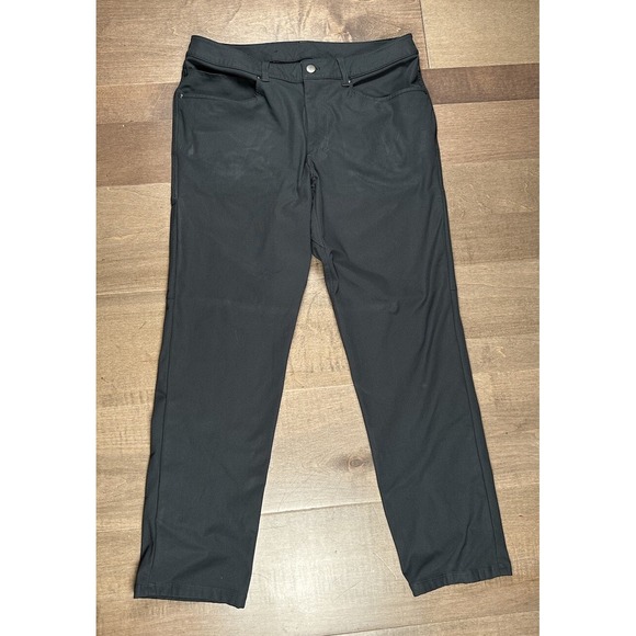 Lululemon ABC Classic Fit Trouser Warpstreme Five Pocket Mens 32x29 Gray LM5ADDS - Picture 2 of 11